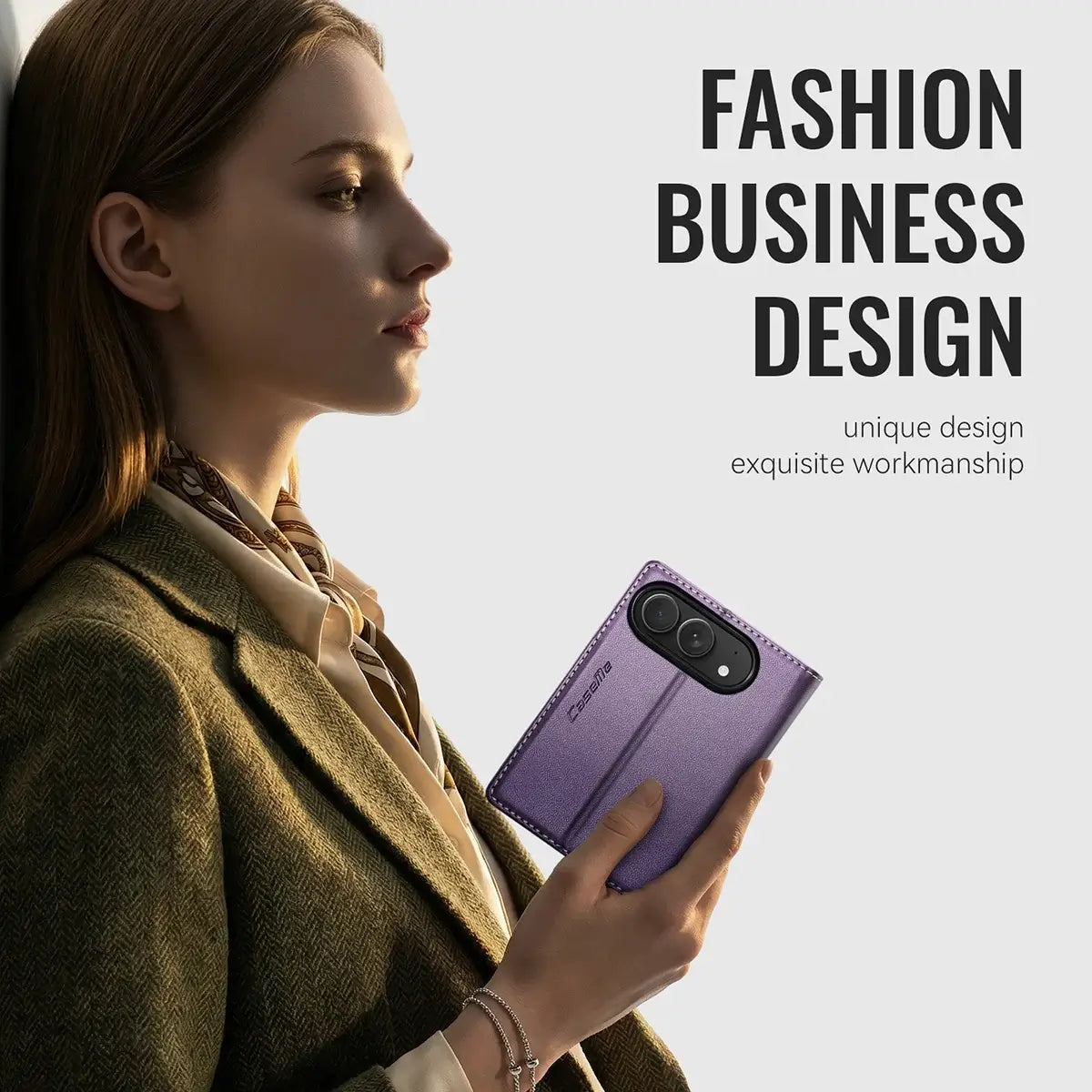 Leather Flip Wallet Foldable iPhone Duo Case