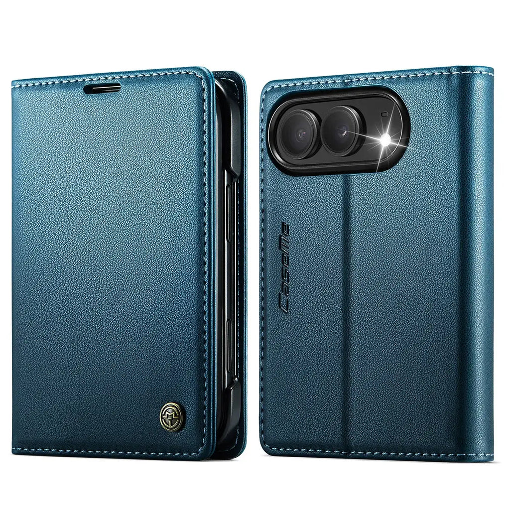 Leather Flip Wallet Foldable iPhone Duo Case