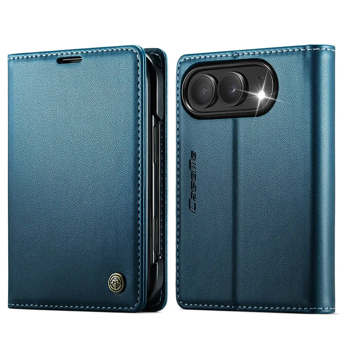 Leather Flip Wallet Foldable iPhone Duo Case
