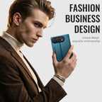 Leather Flip Wallet Foldable iPhone Duo Case