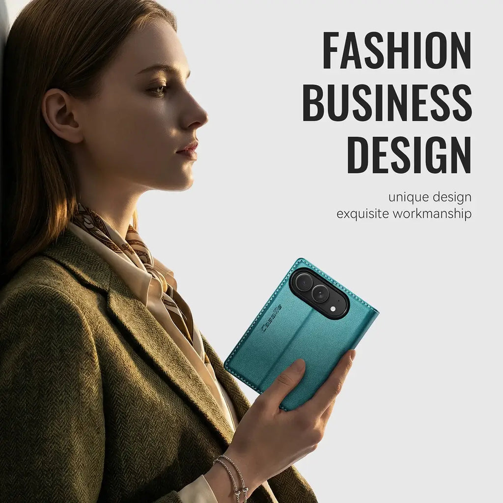 Leather Flip Wallet Foldable iPhone Duo Case