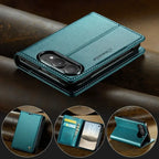 Leather Flip Wallet Foldable iPhone Duo Case