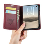 Leather Flip Wallet Foldable iPhone Duo Case