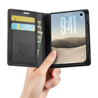 Leather Flip Wallet Foldable iPhone Duo Case