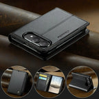 Leather Flip Wallet Foldable iPhone Duo Case