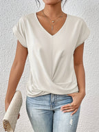 Flavia Twist Front V Neck Top_7