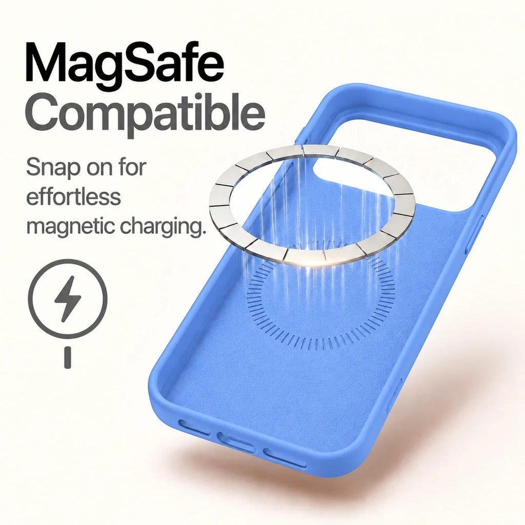 Soft Silicone MagSafe Phone Case