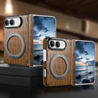 Crocodile Pattern MagSafe iPhone Duo Case with Ring Stand