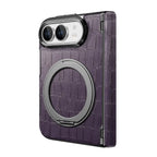 Crocodile Pattern MagSafe iPhone Duo Case with Ring Stand