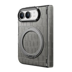 Crocodile Pattern MagSafe iPhone Duo Case with Ring Stand