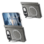 Crocodile Pattern MagSafe iPhone Duo Case with Ring Stand