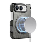 Crocodile Pattern MagSafe iPhone Duo Case with Ring Stand