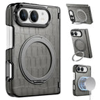 Crocodile Pattern MagSafe iPhone Duo Case with Ring Stand
