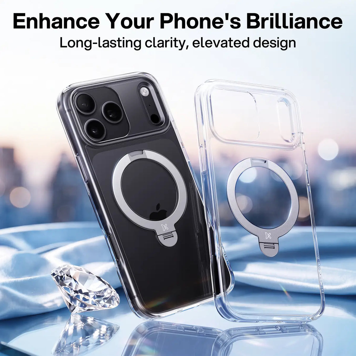 360 Rotating Ring Stand MagSafe iPhone Hard Case