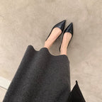 Zeina Low Heel Leather Pumps_5
