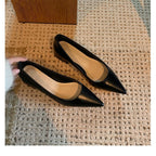 Zeina Low Heel Leather Pumps_7
