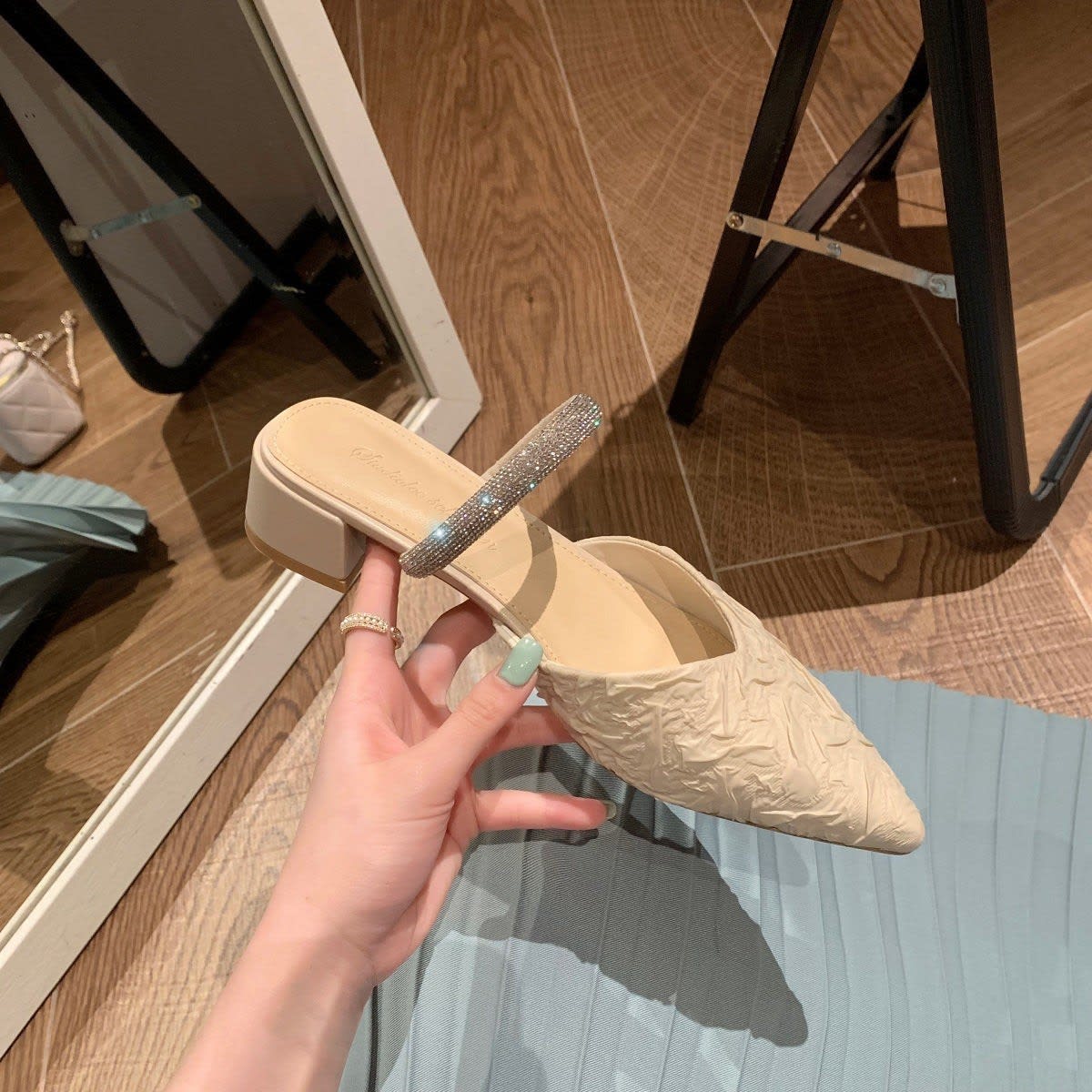 Nour Embellished Block Heel Mules_2