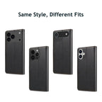 Leather Flip Wallet iPhone Case with Card Slots