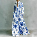 Tove Printed Button Front Maxi Dress_5