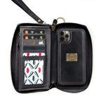 Zipper Wallet iPhone Case with Detachable Phone Holder