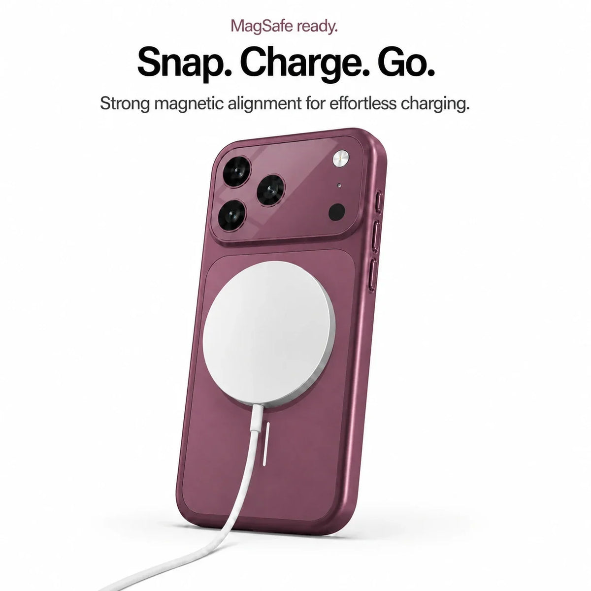 MagSafe Phone Case with Camera Lens Cover