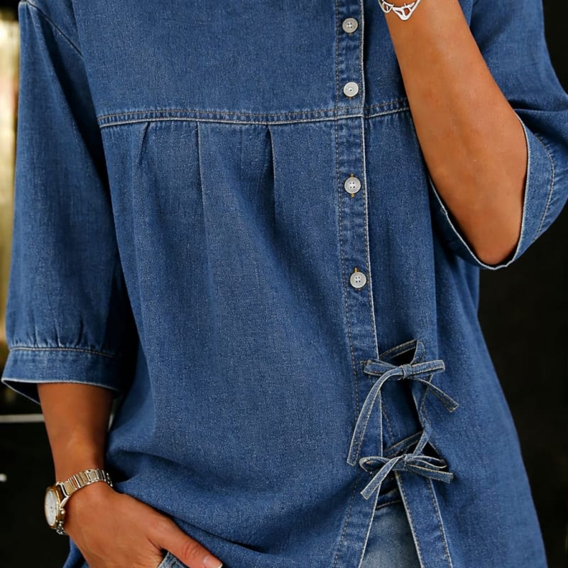 Birgit Loose Fit Denim Blouse_1