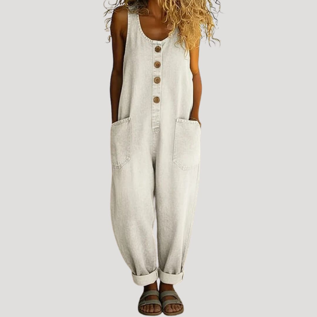 Karima Wide Leg Denim Overalls_3