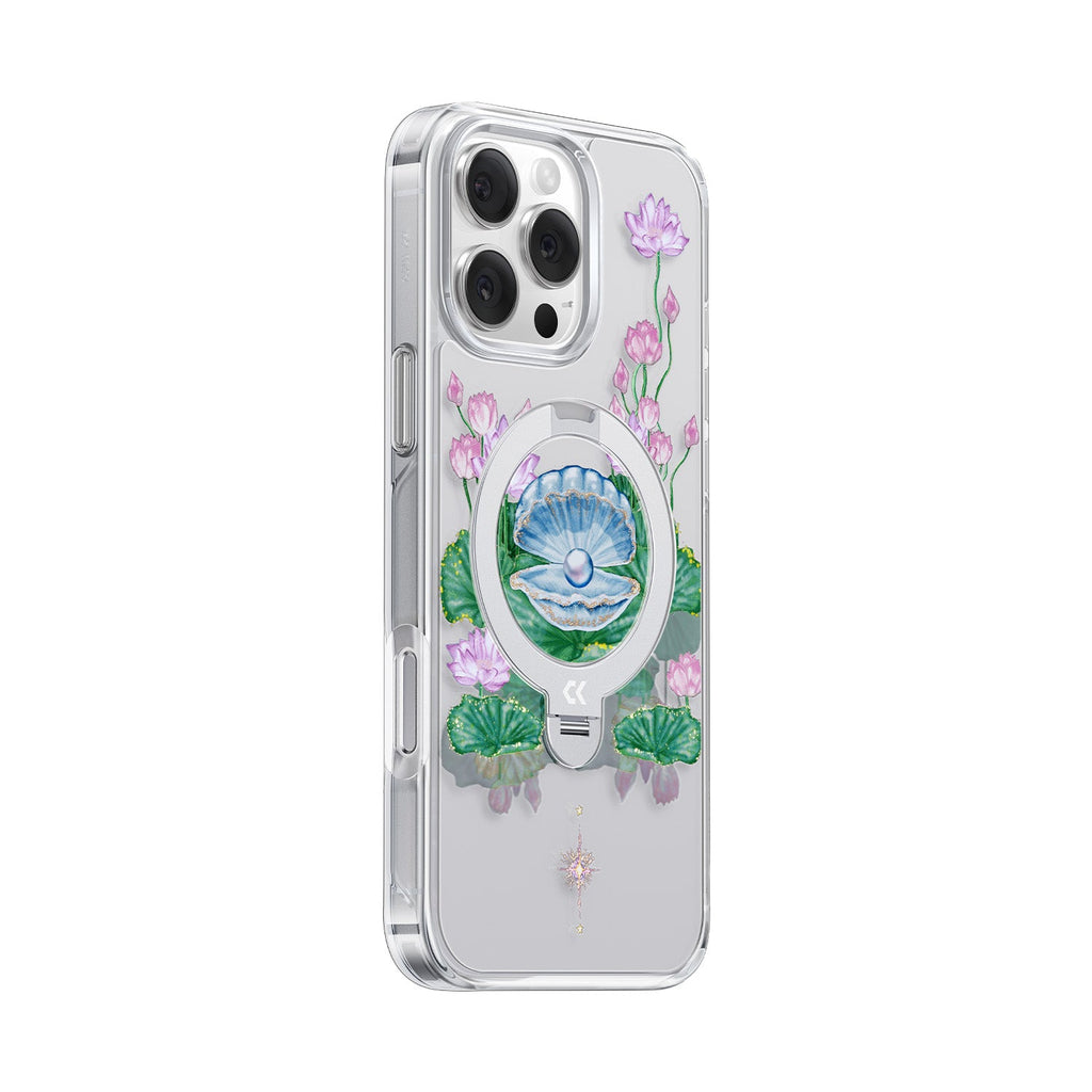 Lotus Flower Pattern MagSafe iPhone Case