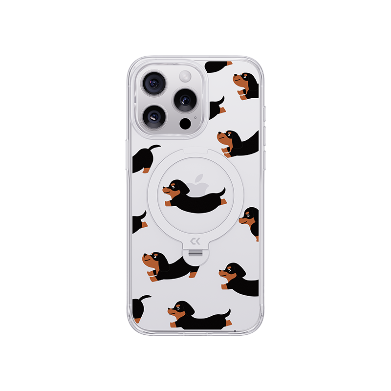 Dachshund Dog Pattern MagSafe iPhone Case