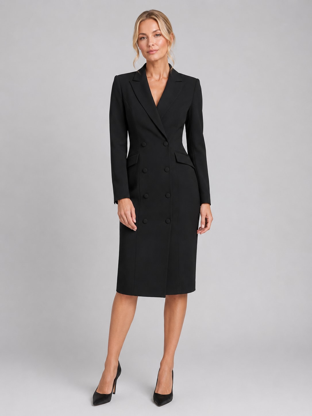 Ilaria Double Breasted Blazer Dress_4