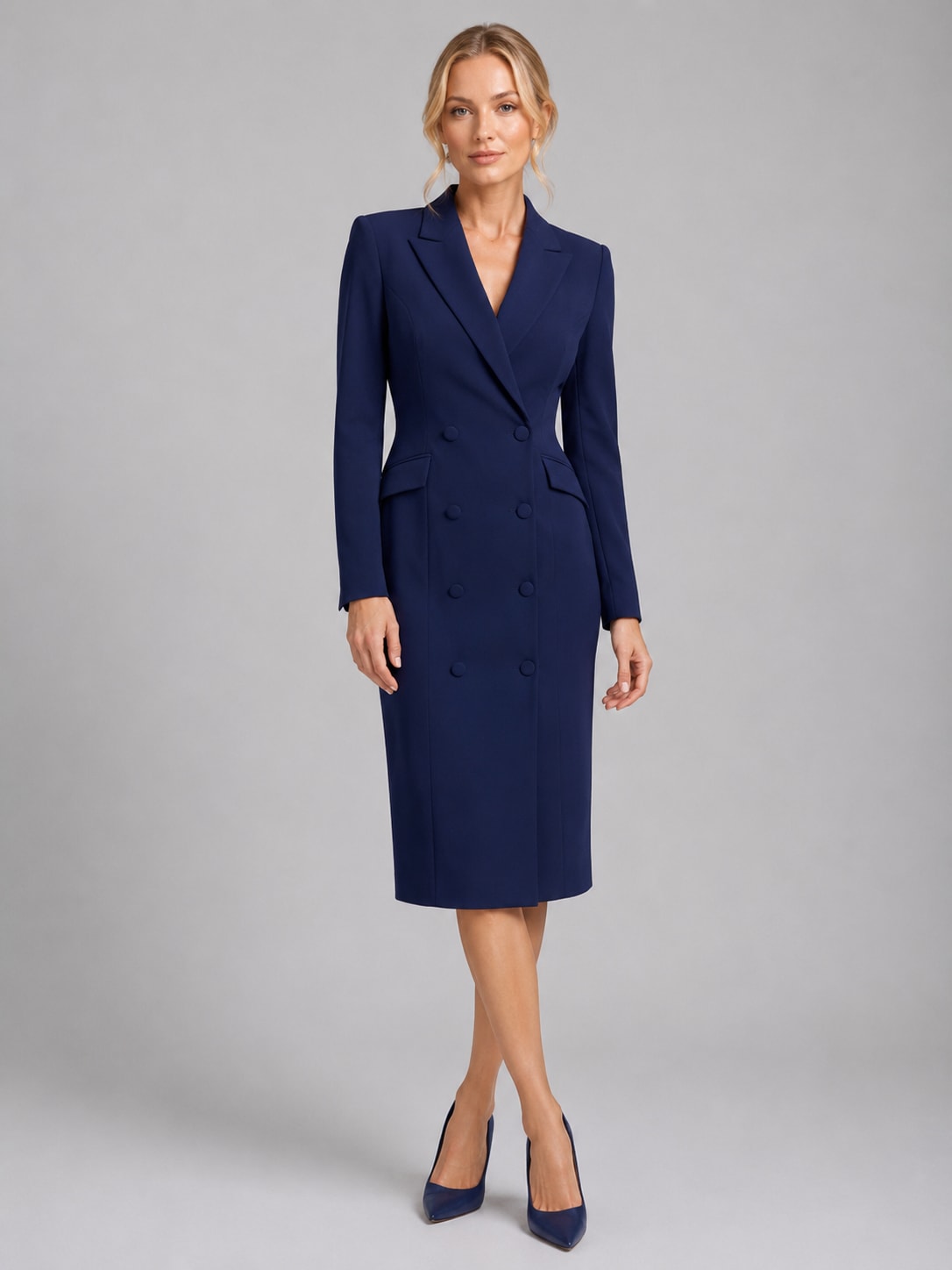 Ilaria Double Breasted Blazer Dress_5