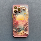 Aesthetic Papercraft Scenery iPhone Case