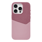 Two Tone Hybrid iPhone Case Woven Textile Leather Panel Slim Protective Cover