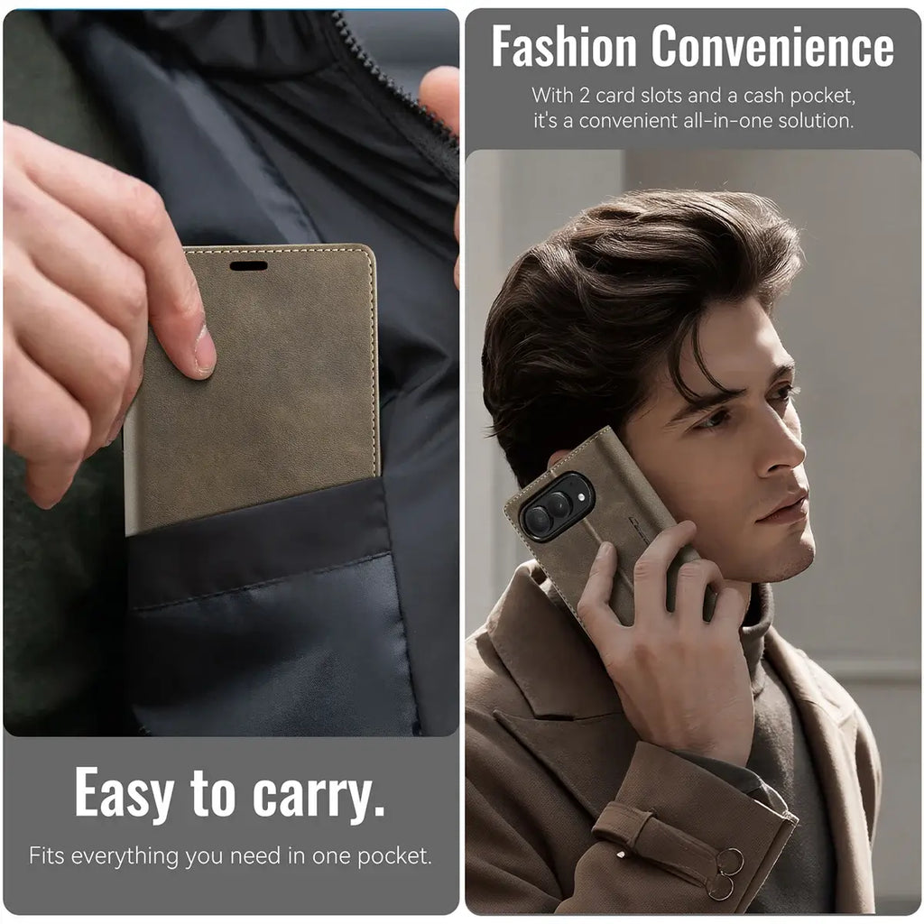 Foldable iPhone Duo Case with Card Slots