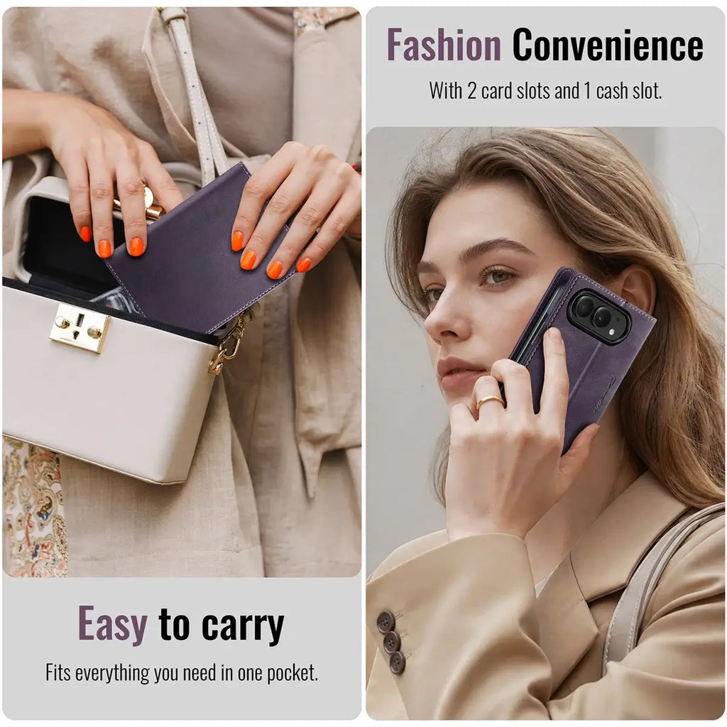 Foldable iPhone Duo Case with Card Slots
