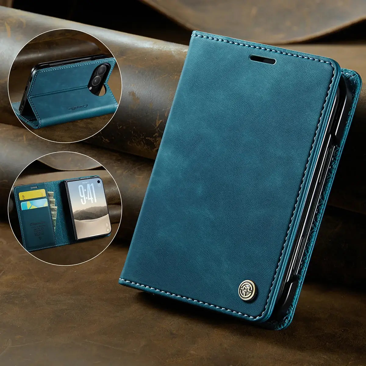 Foldable iPhone Duo Case with Card Slots