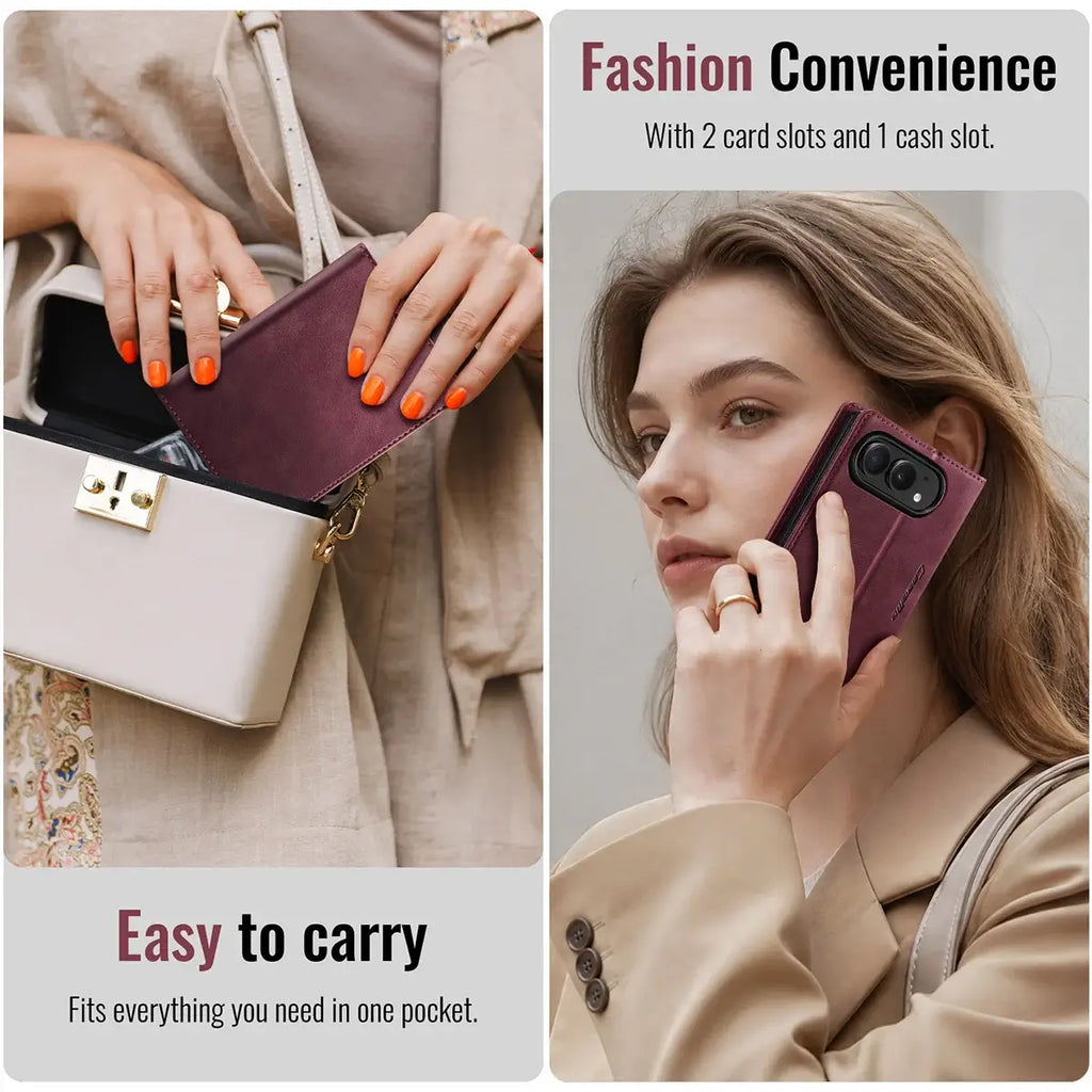 Foldable iPhone Duo Case with Card Slots