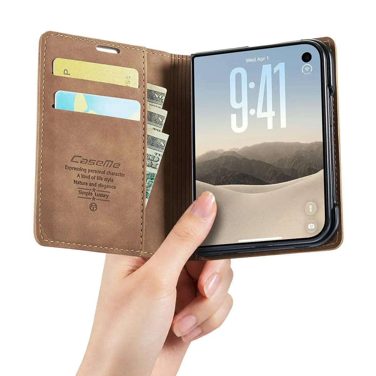 Foldable iPhone Duo Case with Card Slots