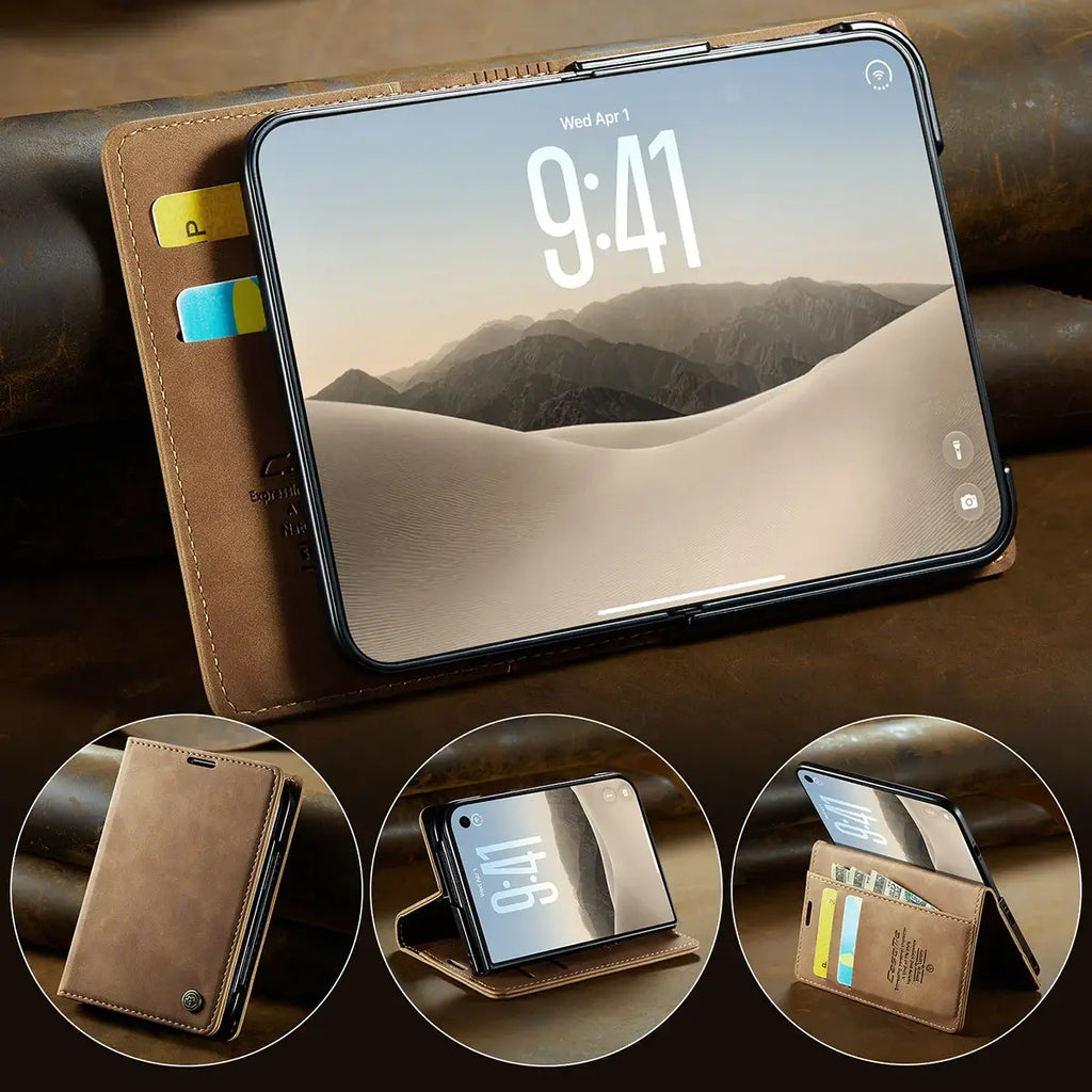 Foldable iPhone Duo Case with Card Slots