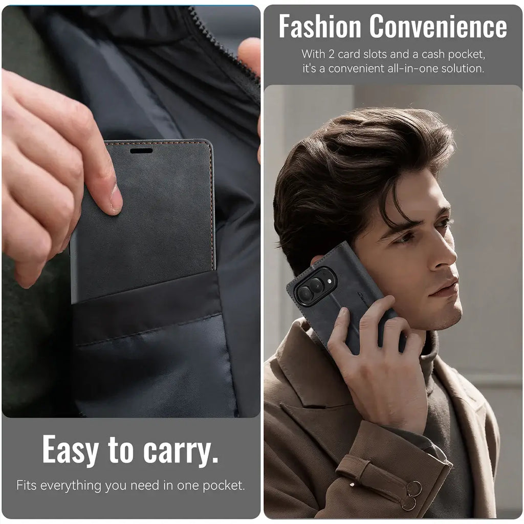 Foldable iPhone Duo Case with Card Slots