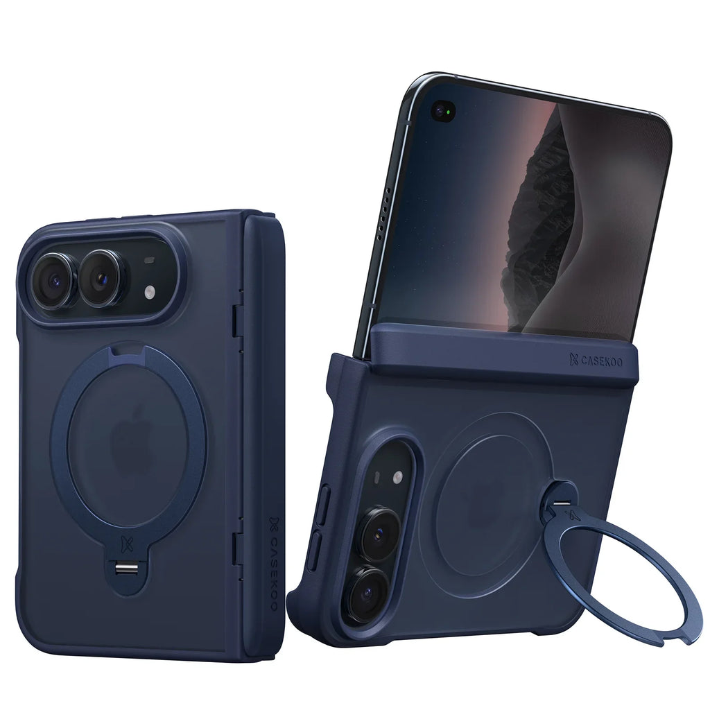Foldable iPhone Case MagSafe Rotating Ring Stand