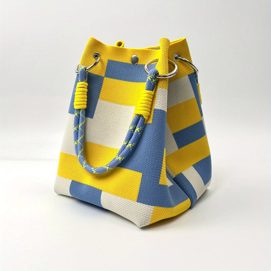Colorblock Tote Bag