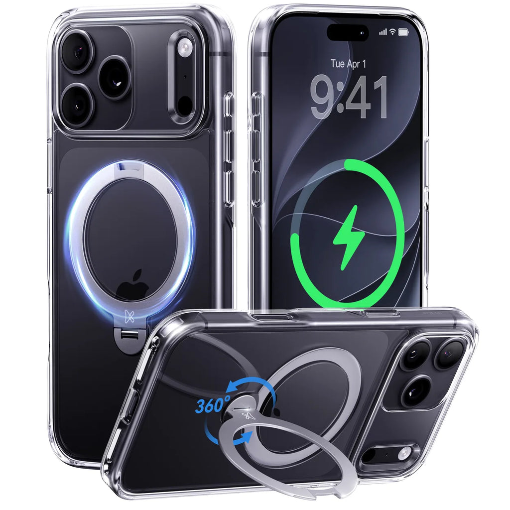 360 Rotating Ring Stand MagSafe iPhone Case