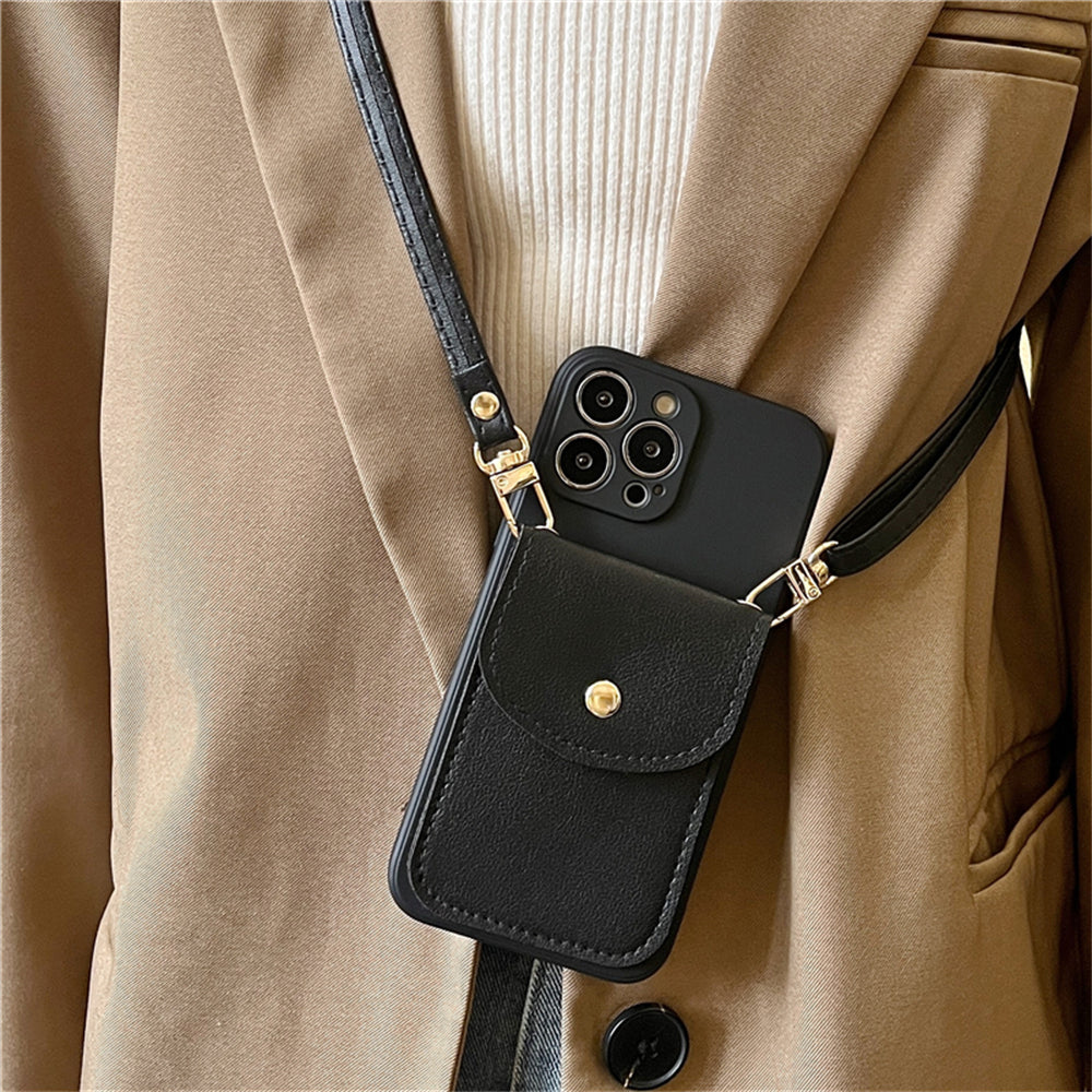 Crossbody Wallet Flap iPhone Case