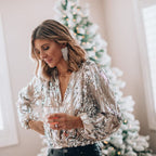 Janneke Sequin V-Neck Blouse_1