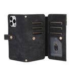 Crossbody Wallet iPhone Case with Zipper Pocket