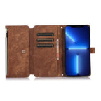 Crossbody Wallet iPhone Case with Zipper Pocket