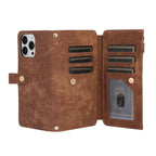 Crossbody Wallet iPhone Case with Zipper Pocket