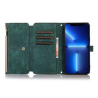 Crossbody Wallet iPhone Case with Zipper Pocket