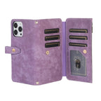 Crossbody Wallet iPhone Case with Zipper Pocket